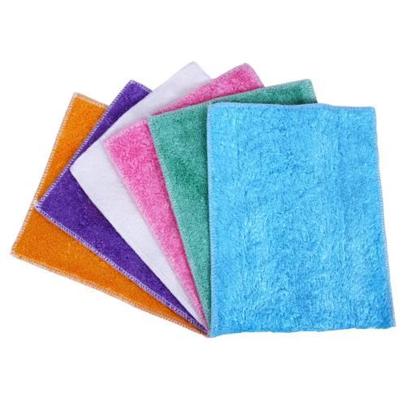 Чистящая ткань второго поколения бамбуковое волокно кухонное полотенце