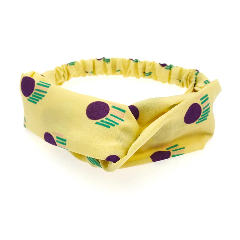 Модный ободок с узлом для волос аксессуары женщин и девушек полосатый головной