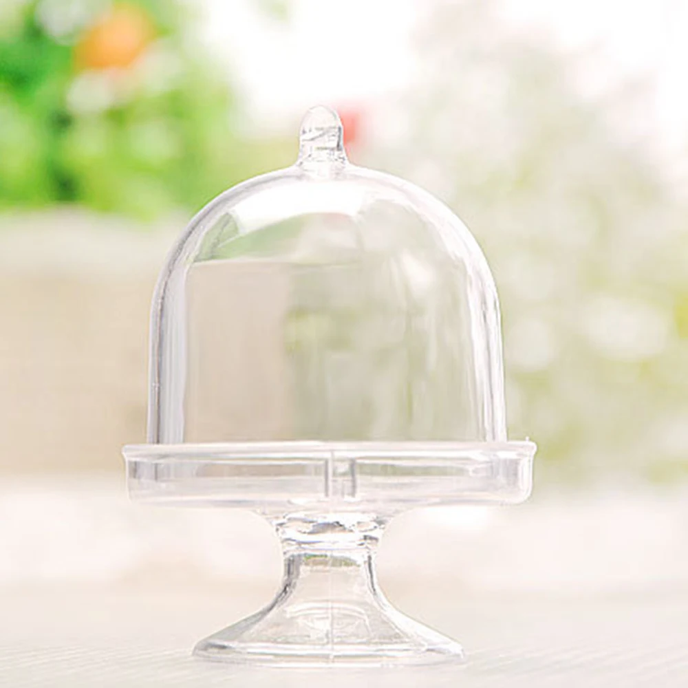 12 шт. креативная прозрачная пластиковая коробка конфет десертная тарелка из PS