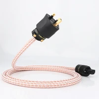 high quality hifi 12tc power cable high quality 6n occ hifi power cord with uk 13a ac power cable iec female hifi ac power cable