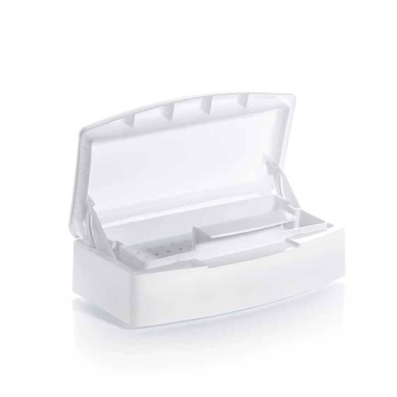 1 шт. инструменты для маникюра коробка дезинфекции сверла ногтей пинцет стрижки