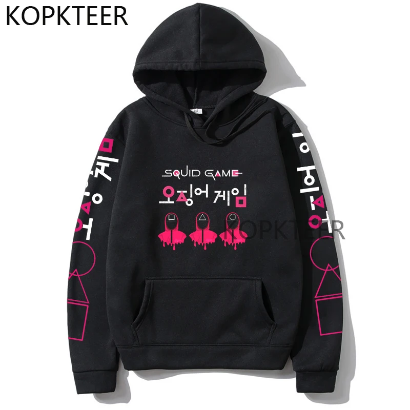 

Korean Drama Squid Game Fashion Hoodies Harajuku Ulzzang Funny Hip Hop Streetwear Chic Casual Long Sleeve Sweatshirts Unisex