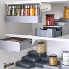 Кухонный стеллаж для хранения специй под полкой настенный ящик скрытый держатель для хранения инструменты Органайзер кухонные принадлежности Cocina