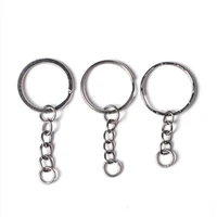 20pcslot 25mm circle key ring keychain split ring key chains keyrings diy keychains accessories