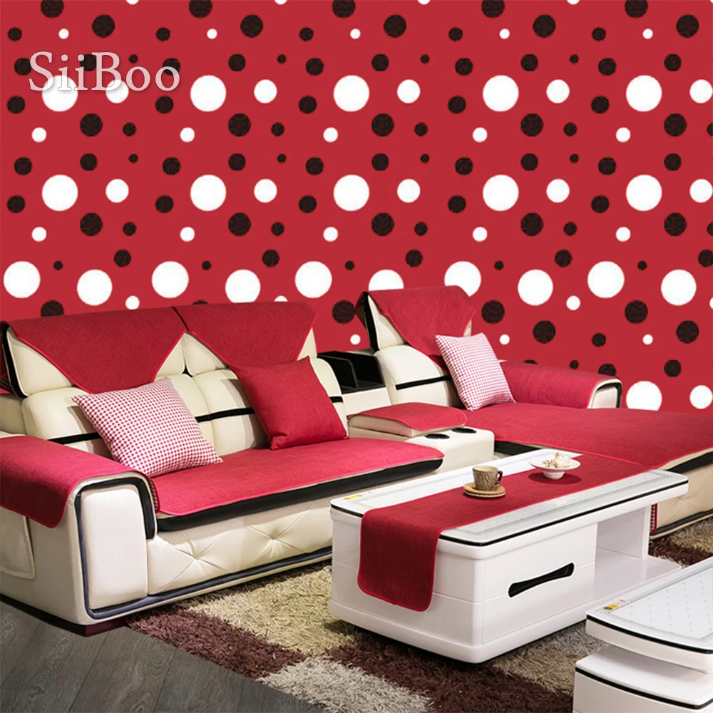 Весна лето красный желтый зеленый хлопок лен секционный чехол для дивана