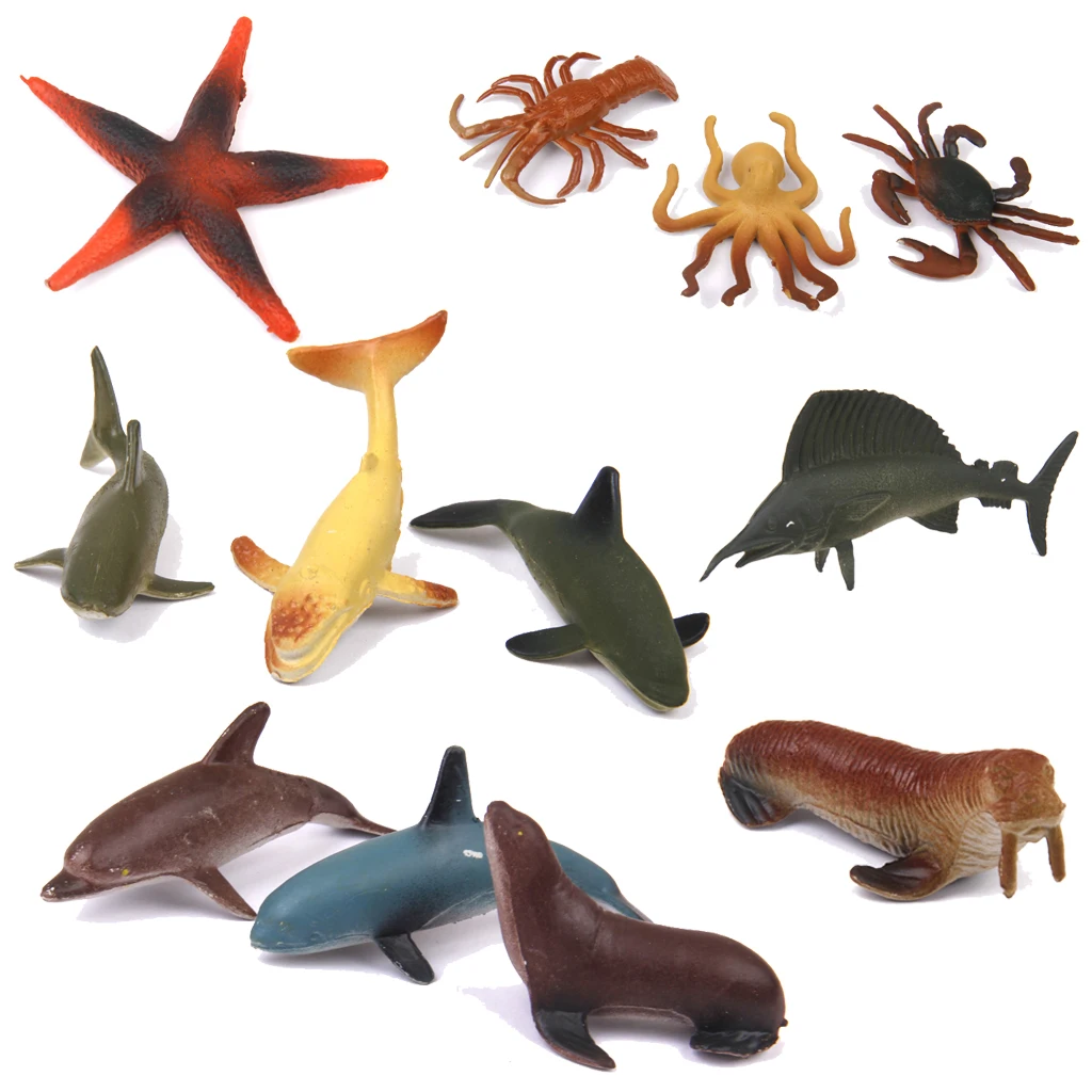 

24Pcs PVC Realistic Marine Sea Animals Kids Educational Toys Birthday Gift