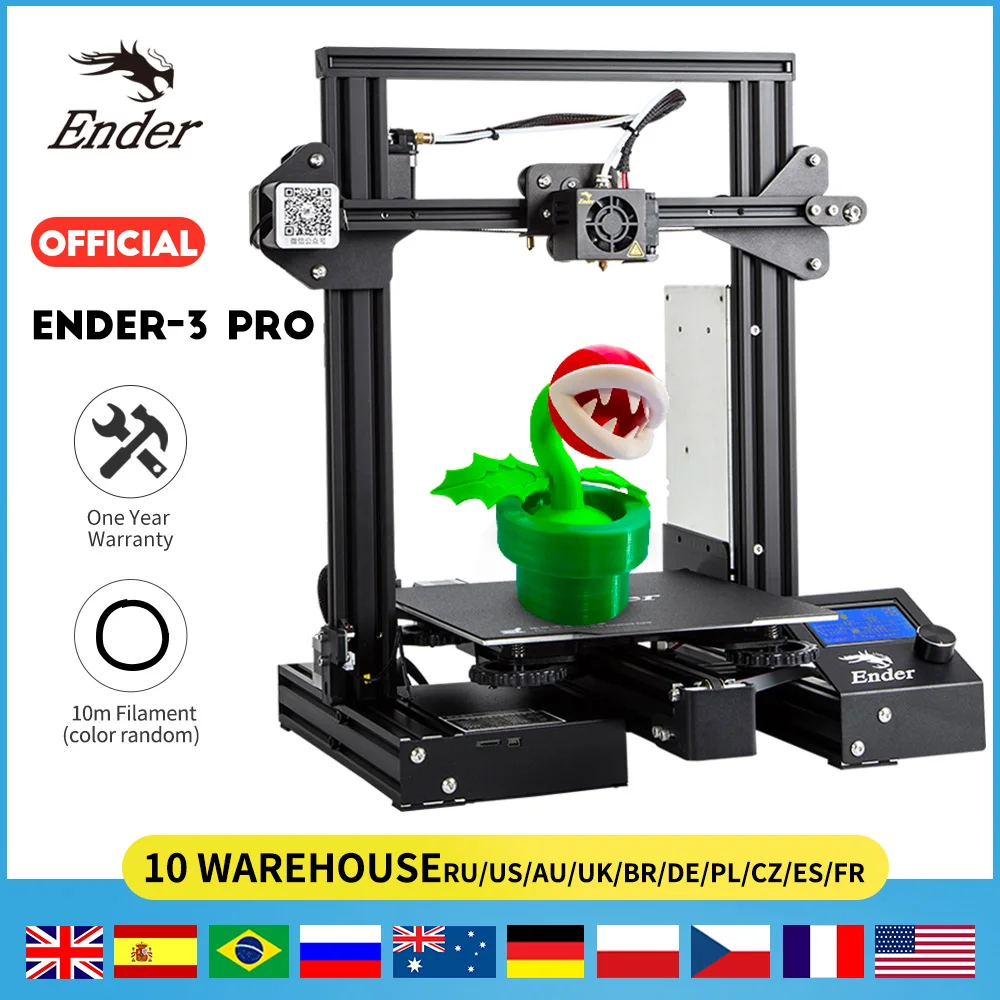 Ender-3 Pro 3D принтер с материнской платой V4.2.2 FDM s размер печати 220x220x250 мм Creality 3d |