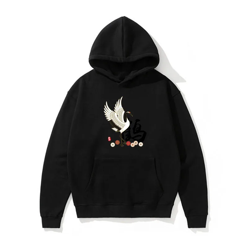 

National Tide Style Fashion Sweatshirt Spring and Autumn Men's Sketch Print Print Pullover Hoodie Street Ladies Fashion Top