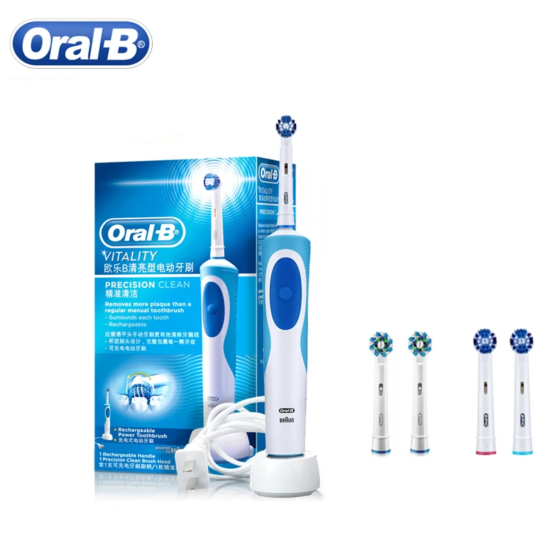 Oral B 2D Rotation Sonic Electric Toothbrush Rotating Vitality Rechargeable Teeth Brush Hygiene Heads D12013 | Бытовая техника