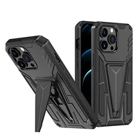 100pcslot new luxury shockproof case for iphone 13 pro max xr 11 12 mini cover stand magnetic holder car phone hybrid armor