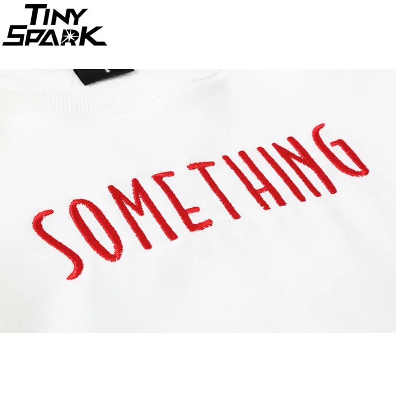 Мужская толстовка с вышивкой Повседневный хлопковый пуловер в стиле хип-хоп