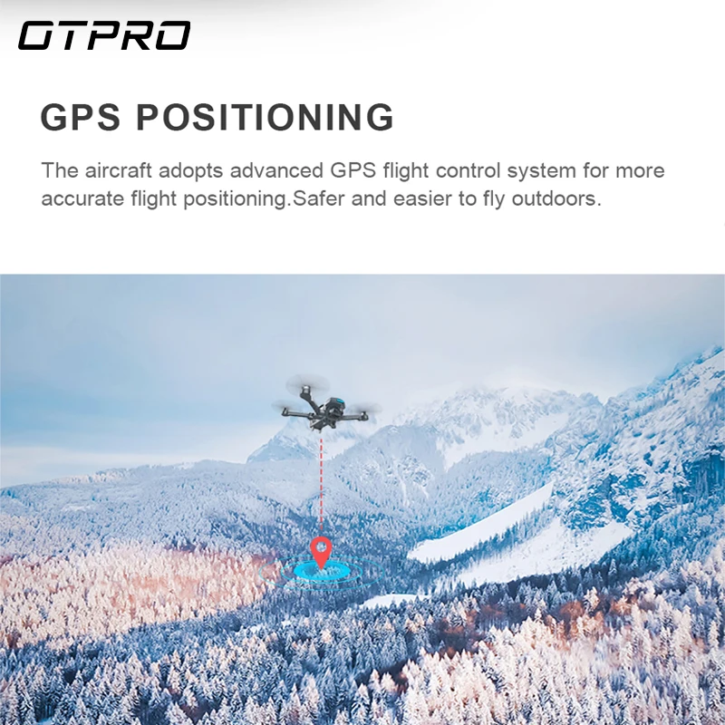 OTPRO gps RC Квадрокоптер 4H HD wifi мини Дрон FVP камера мотор бесщеточный подарок на день рождения мальчик игрушки подарок Профессиональный Дрон