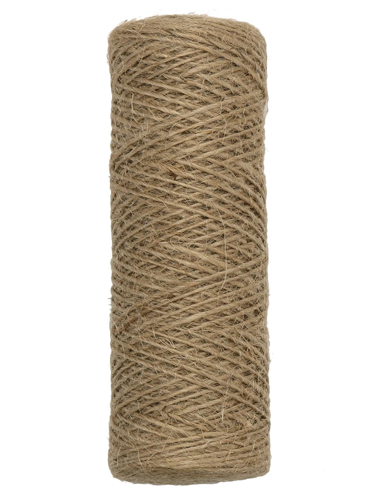 100 м натуральный витой пеньковый льняной шнур джутовый шпагат веревка ремесло