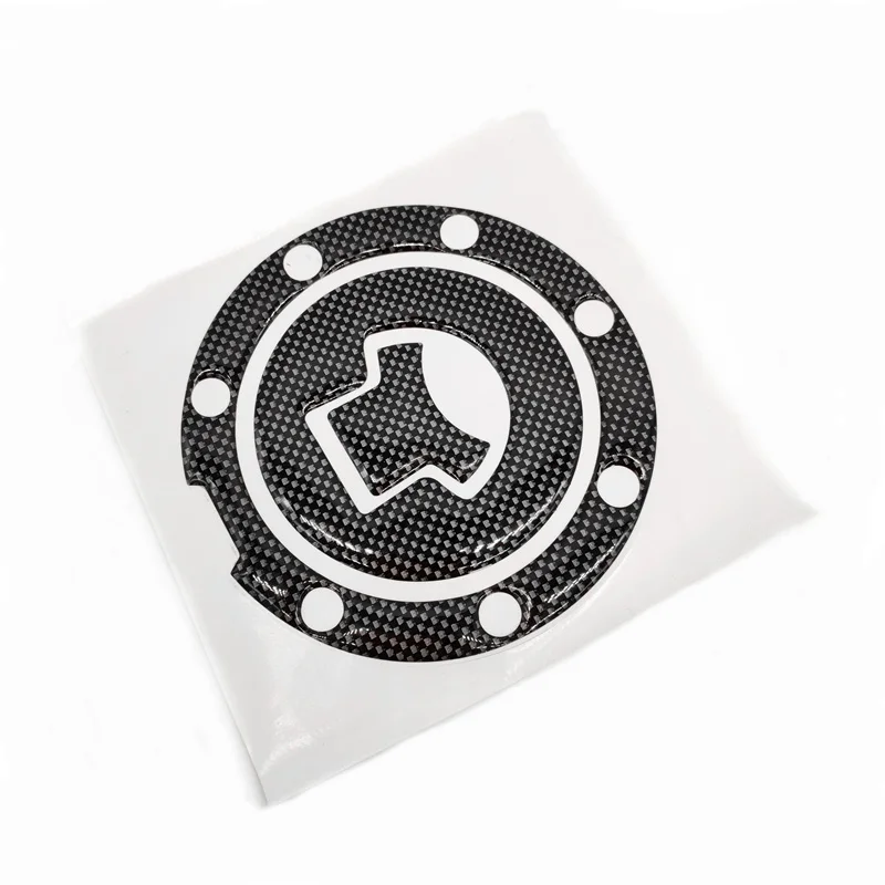 Carbon Fiber Motorcycle Fuel Gas Oil Cap Tank Pad Tankpad Protector Sticker for Honda Suzuki Kawasaki Yamaha image 2