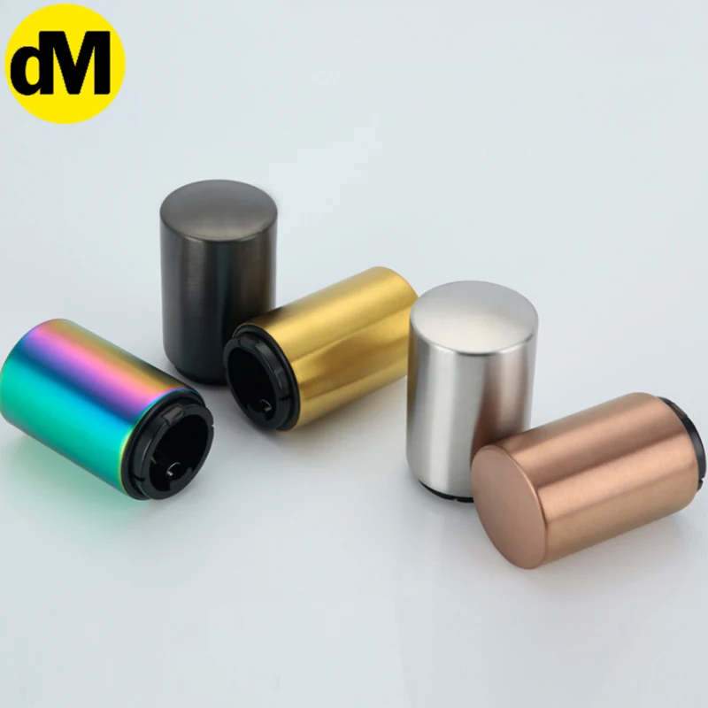 

DM 1pcs/Set Multicolored Creative Stainless Steel Wine Beer Bottle Opener Automatic Opener Metal Alloy 2021