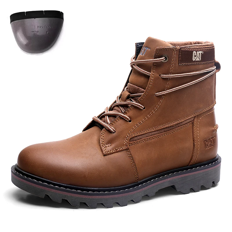 

Brand Fashion Men Camping Shoes Genuine Leather Outdoor Men Hiking Boots Autumn Black Mens Sport Shoes Steel Toe Trekking Boots