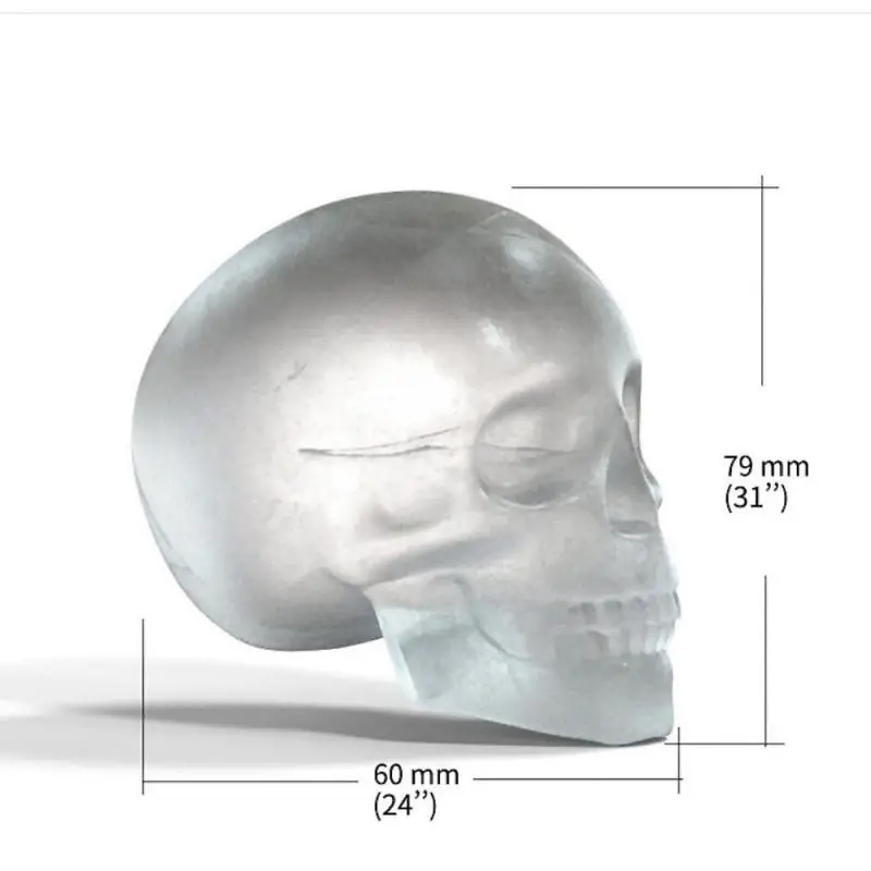 5 шт. силиконовых кейсов IceCube пресс форм 3D в виде черепа из тонкого и лоток для