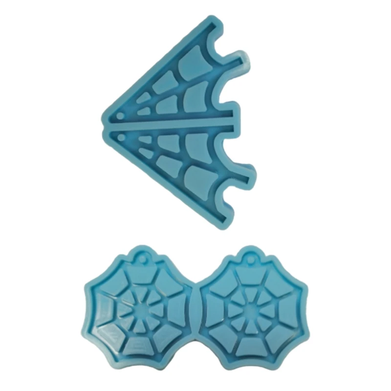 

DIY Crafts Spiderweb Shape Earrings Dangler Casting Silicone Mould Jewelry Pendant Making Tools Crystal Epoxy Resin Mold