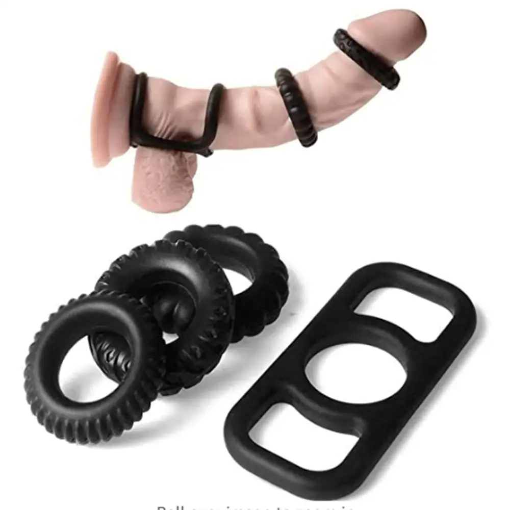 Гибкая увеличенная Задержка эякуляции кольцо для члена простата мужчин пениса