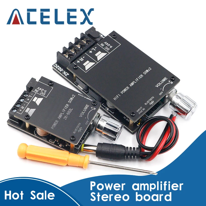Мини Bluetooth 5 0 беспроводной аудио цифровой усилитель мощности стереоплата 50Wx2