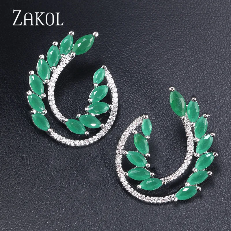 Женские серьги гвоздики с фианитом FSEP2149|Серьги-гвоздики| |