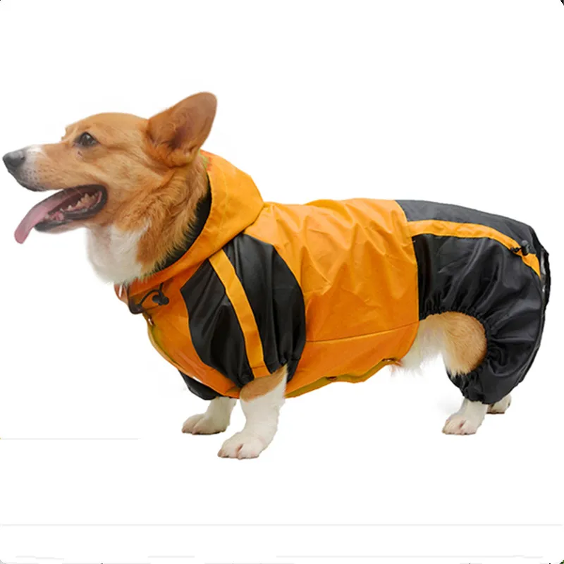 Одежда для собак Corgi комбинезон водонепроницаемая одежда дождевик с вышивкой Welsh
