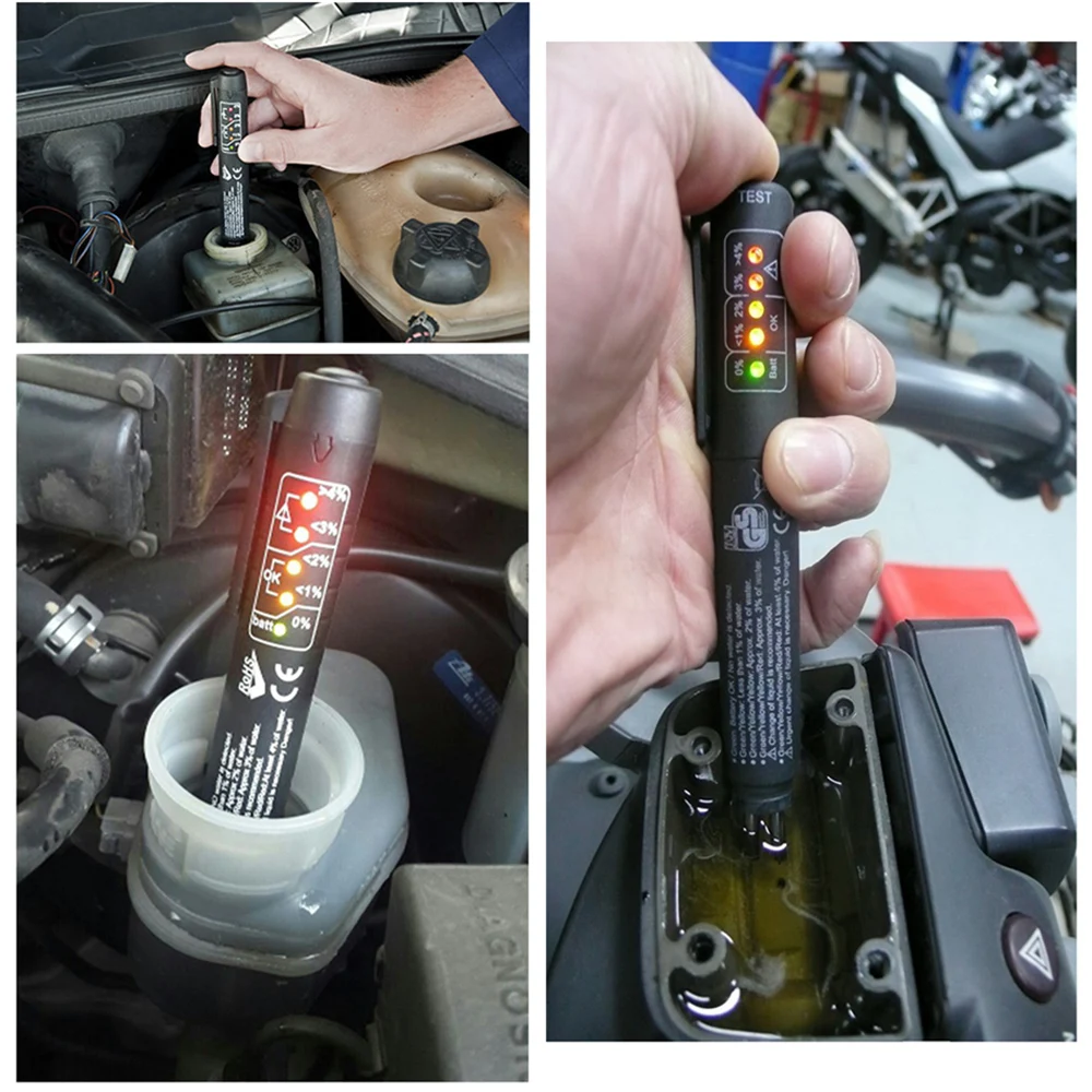 

Auto Remvloeistof Tester Diagnostic Tools Met Led Display Universele Brake Liquid Digitale Pen Voertuig Olie Temperatuur Test