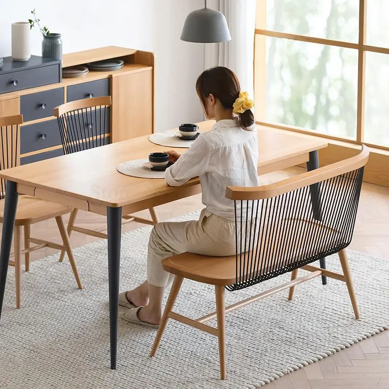 Обеденный стул из цельного дерева кованое железо виндзорское кресло