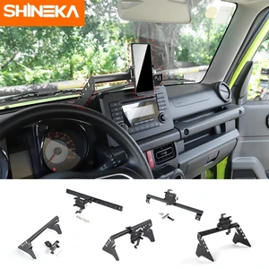 shineka gps stand for suzuki jimny jb74 2019 car mobile phone holder support bracket rod accessories for suzuki jimny 2019 2020 free global shipping
