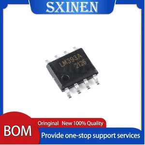 10PCS UMW LM393ADR SOP-8 Low Power Consumption and Low Offset Voltage Dual Comparator Chip