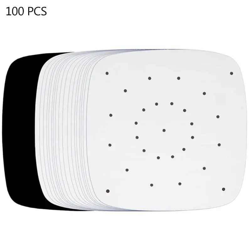 100 шт. воздушная фритюрница перфорированная Бамбуковая Пароварка бумажный