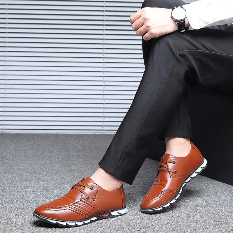 

No Laces Sneaker Man International Brand Leather Casual Shoes Gold Mens Designer Shoes Height Increase Loafer Men Low Tennis