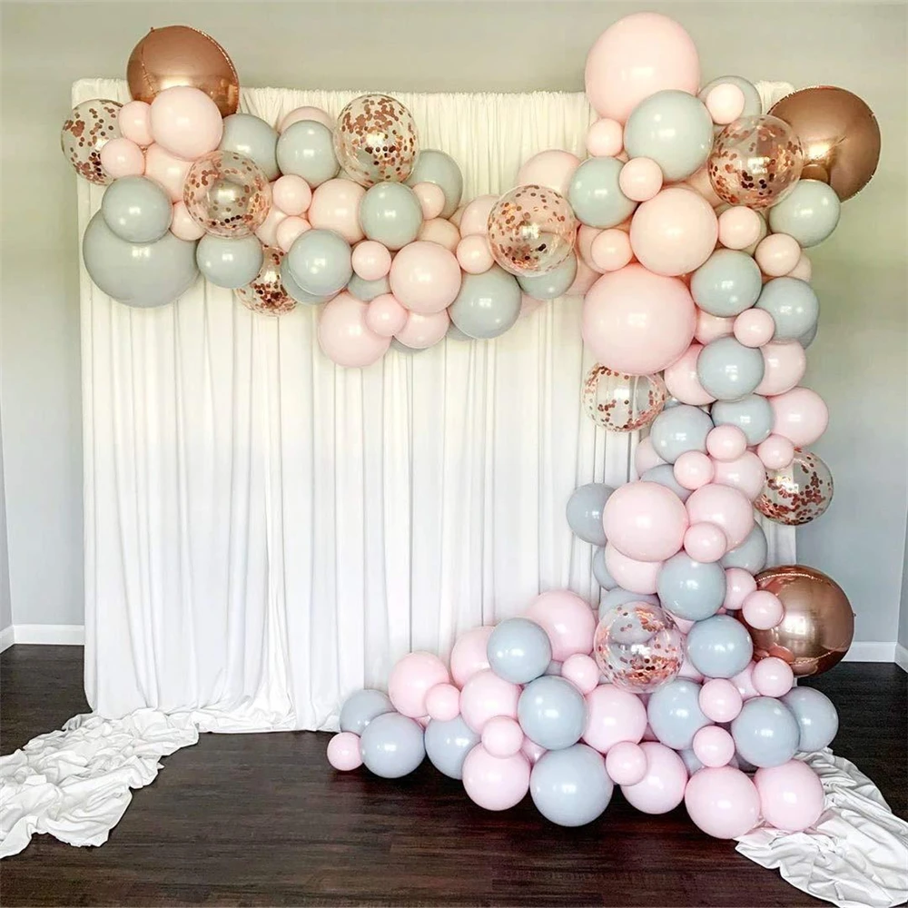

169pcs Decorative balloon Macaron Balloons Garland Arch Golden Rose Gold Confetti Ballon Wedding Birthday Balloon Birthday Party