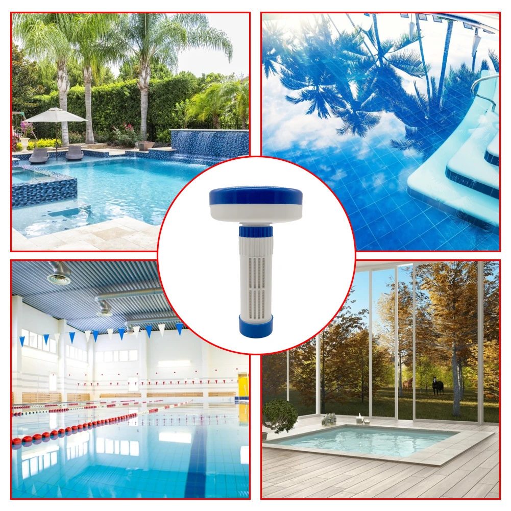 

Swimming Pool Medicine Dispenser Floating Floating Chlorine Tablet Dispenser Stand Disinfection Accessories Scale Dosing Device