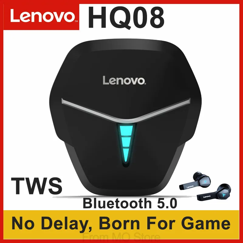 Беспроводные наушники Lenovo HQ08 TWS без задержки геймерские с низкой задержкой Bluetooth