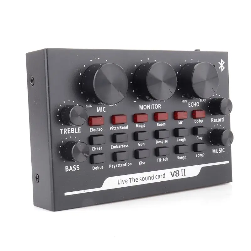 Bluetooth Звуковая карта USB гарнитура микрофон Webcast прямая трансляция - Цена: 1 324,94 руб.