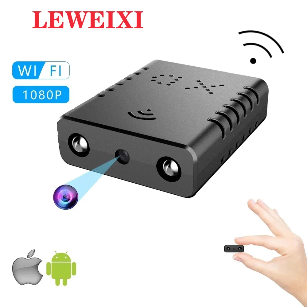 

Мини-камера видеонаблюдения, HD, Wi-Fi, 1080P, с функцией ночного видения