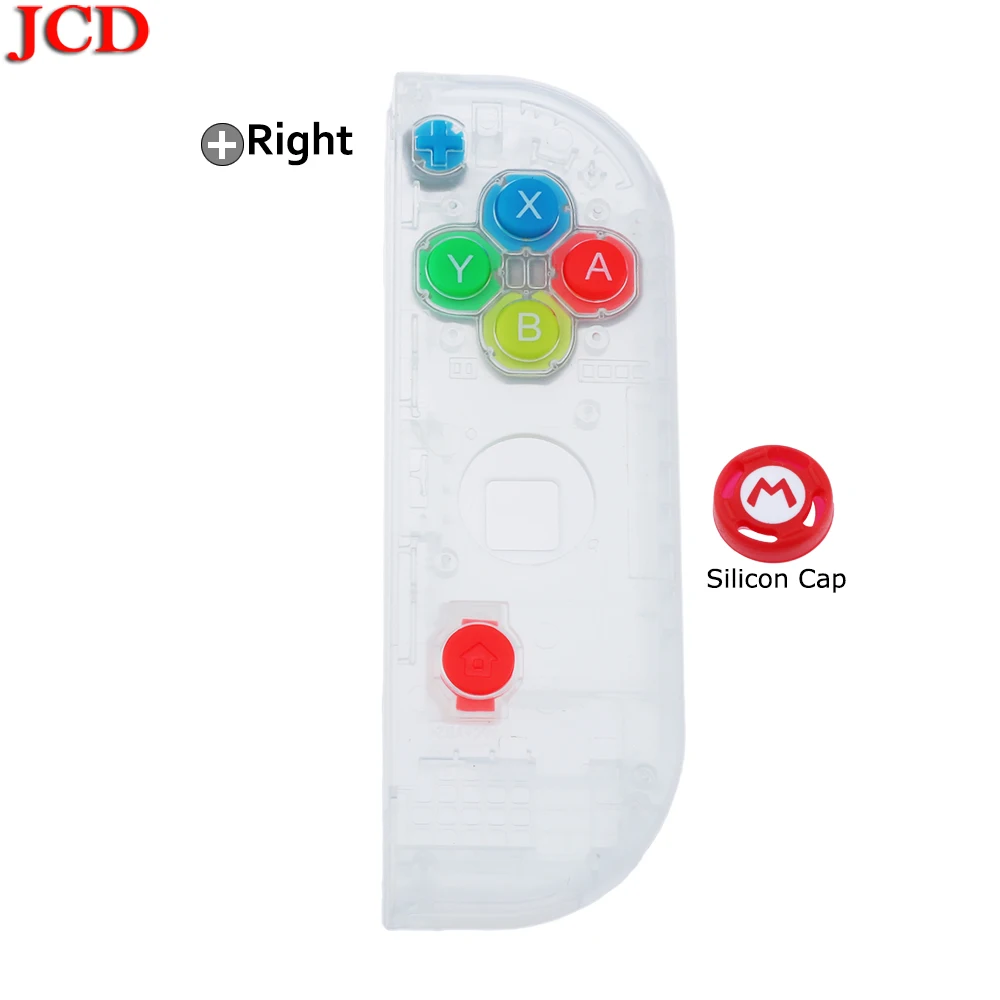 JCD прозрачный цвет DIY для Joy-Con корпус чехол для kingd контроллер NS оболочка игровая консоль для переключателя влево или вправо - Цвет: No18  Right