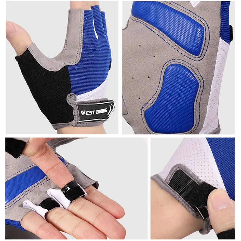 Перчатки для велоспорта с полупальцами горного перчатки мотоцикла мужские и