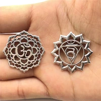 10 pcs charm yoga logo sunflower connector for jewelry making antique silver diy key chain necklace accessories