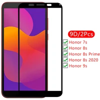 9d screen protector tempered glass case for huawei honor 9s 8s prime 2020 7s cover on honer 7 8 9 s s7 s8 s9 protective coque