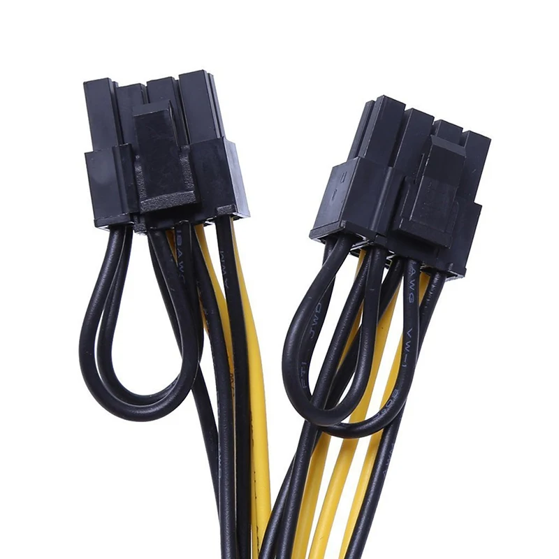 10 шт./лот PCI-Express PCIE 8 Pin к Dual (6 + 2) VGA Видеокарта адаптер питание Кабель pci-e кабель