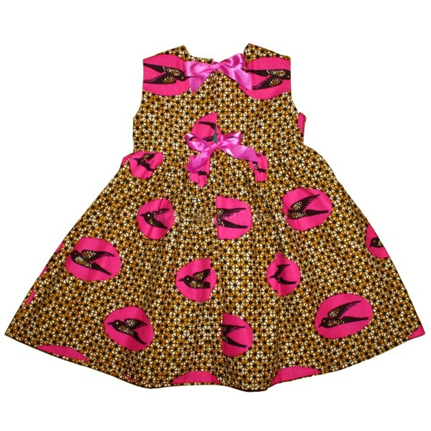 Платье для девочек в африканском стиле Модная одежда с принтом Повседневные