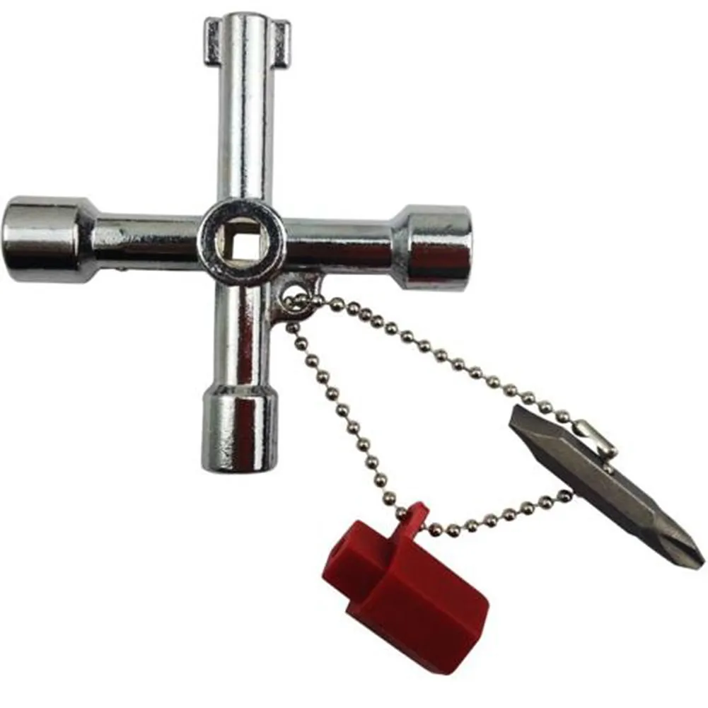 

Multifunction 4 Ways Universal Triangle Wrench Key Plumber Keys Triangle For Gas Electric Meter Cabinets Bleed Radiators