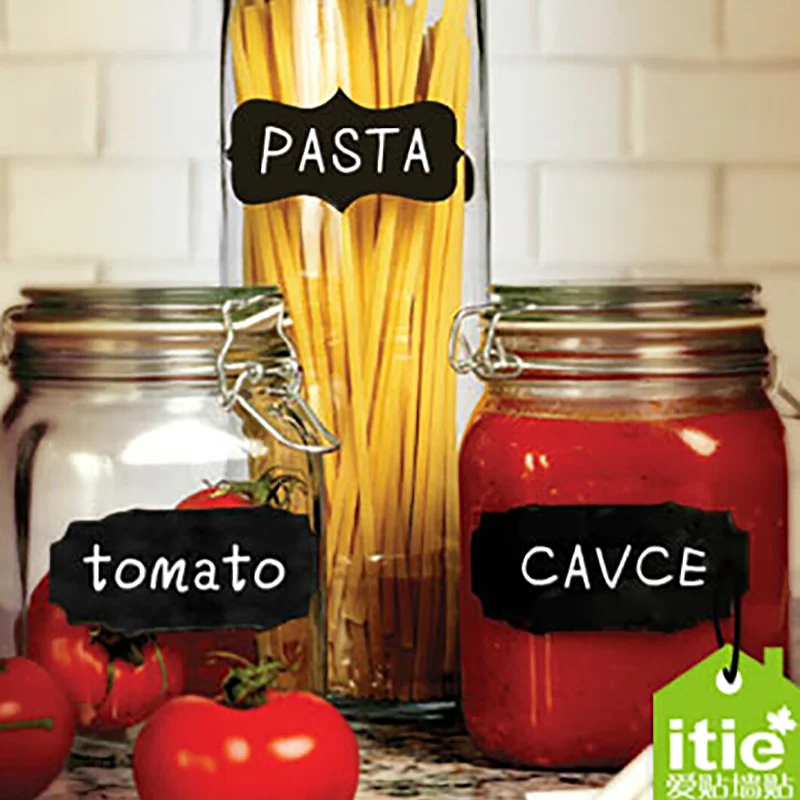 20 шт./лот большой размер кухонные банки бирки наклейки на доску этикетка