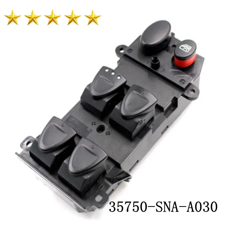 

Left Power Window Master Switch 35750-SNA-A030 35750-SNA-A130-M1 For Honda Civic 2006-2011 Window Panel Switch Auto Parts
