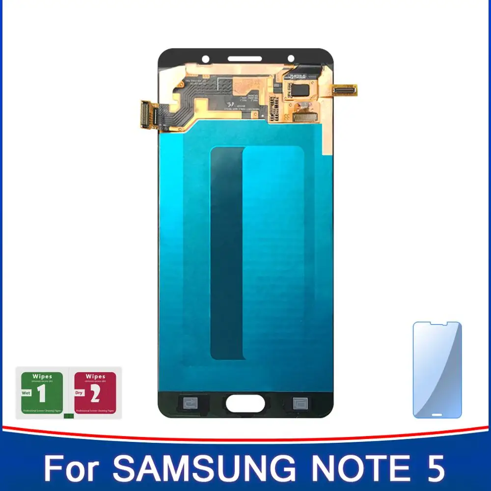 ЖК дисплей SUPER AMOLED для SAMSUNG Galaxy Note 5 с сенсорным экраном и дигитайзером N920A N9200 SM N920
