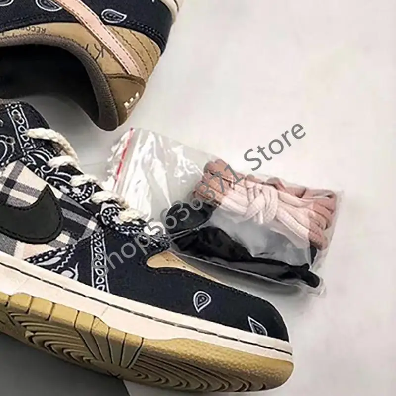 Замшевые кроссовки Travis Scott x SB Dunks спортивная обувь для мужчин и женщин лучшего