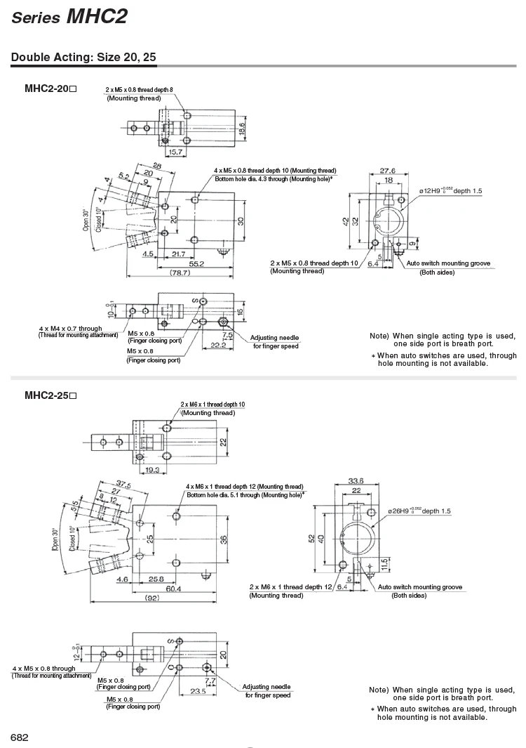 Угловой Воздушный Захват MHC2-10D 16D 20D 25D 180 ° угловой Воздушный Захват Cam style MHY2-10D 16D 20D 25D caluminium clamp