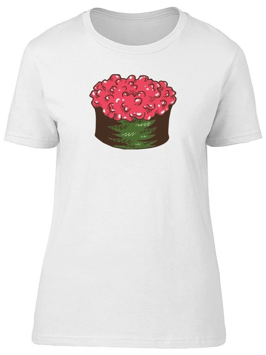 Красная икра суши женская футболка изображение нового унисекс забавная